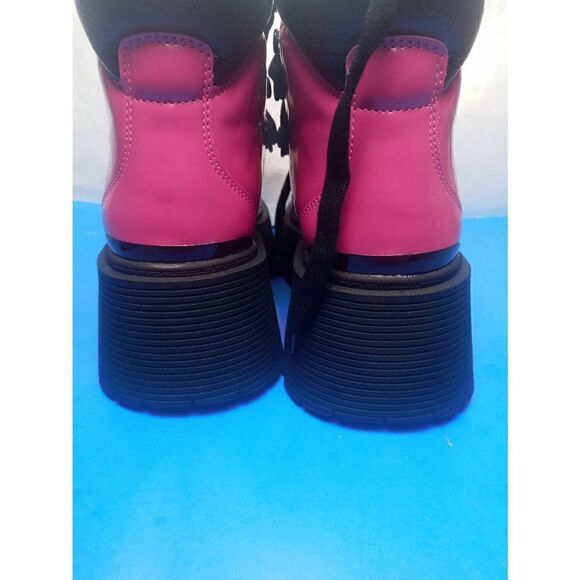 Katy Perry The Jenifer Lace Up Bootie Hot Pink Size 7.5 M-Brand New w/ Box! - Picture 4 of 7